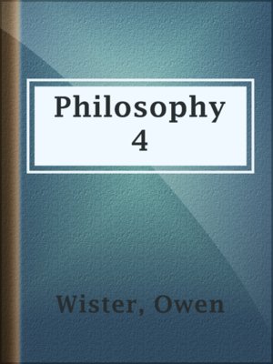 cover image of Philosophy 4